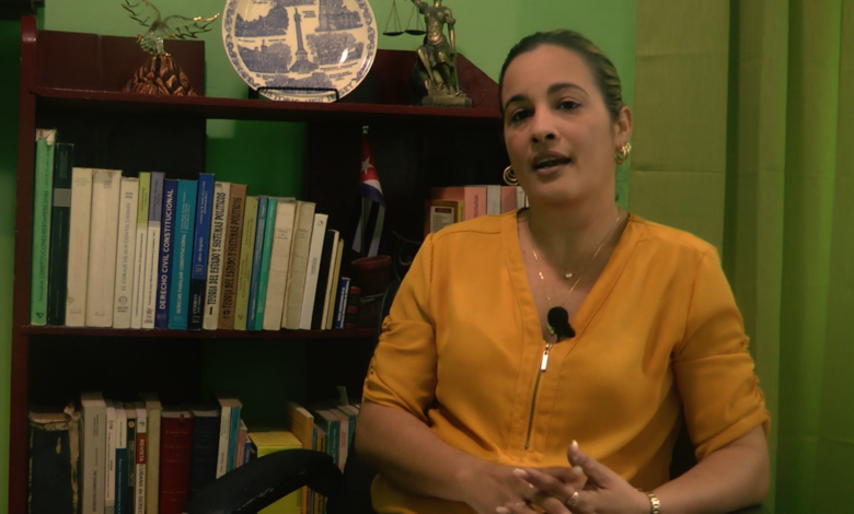 Dra. C. Nileidys Torga Hernández, profesora del Departamento de Derecho de la Universidad de Pinar del Río afirm aque el nuevo código legitima la diversidad del espacio familiar cubano