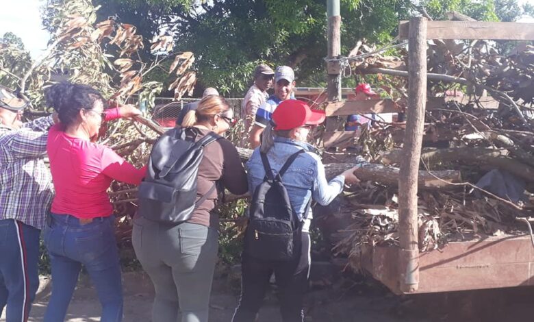 Higiene comunal: borrando las huellas Ian en Sandino