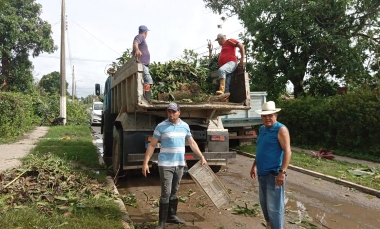 Sandino continua recuperación de las zonas más afectadas