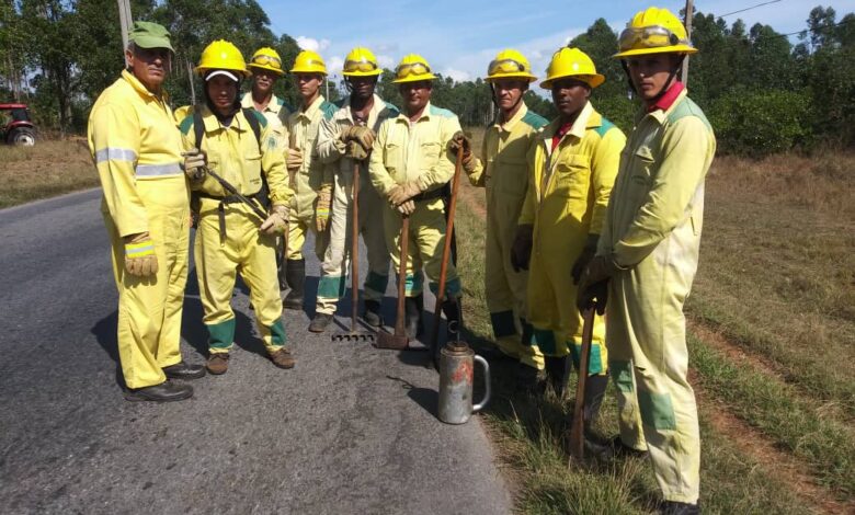 Preparados antes incendios forestales en Sandino