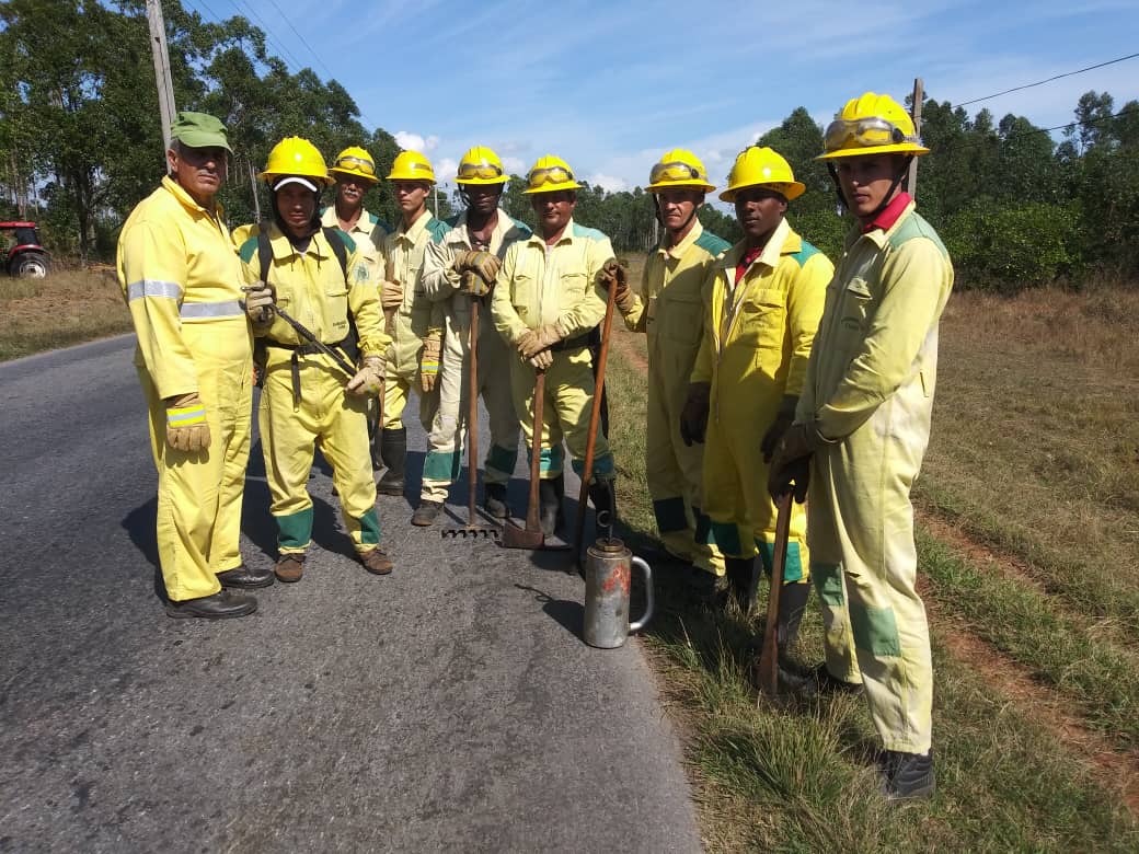 Preparados antes incendios forestales en Sandino