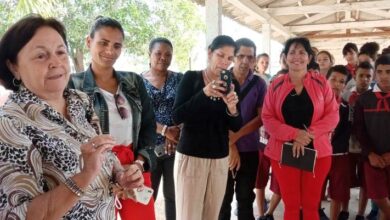 intercambios de las candidatas a diputadas Sandino