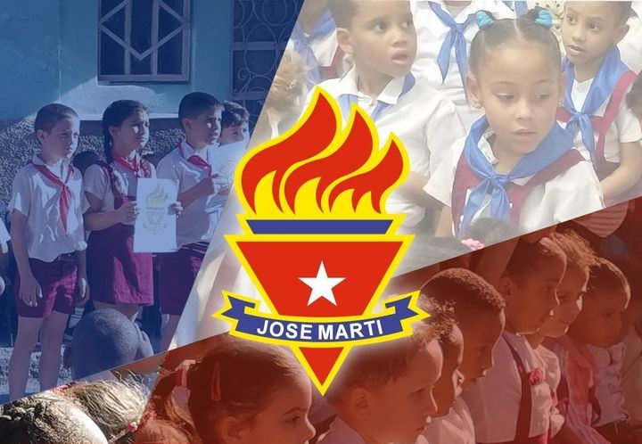 pioneros realizan actividades para homenajear a José Martí