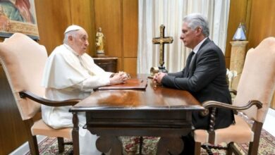 papa francisco recibe a diaz canel presidente