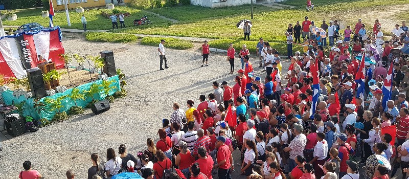 realizan en Sandino acto municipal por el 26 de Julio