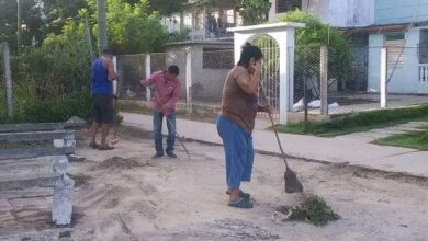Impulsan en Sandino labores de limpieza y embellecimiento