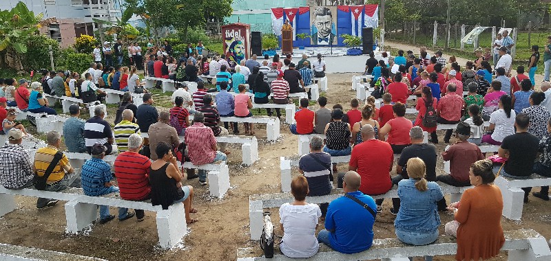 Celebran en Sandino acto por el 59 aniversario de la ciudad