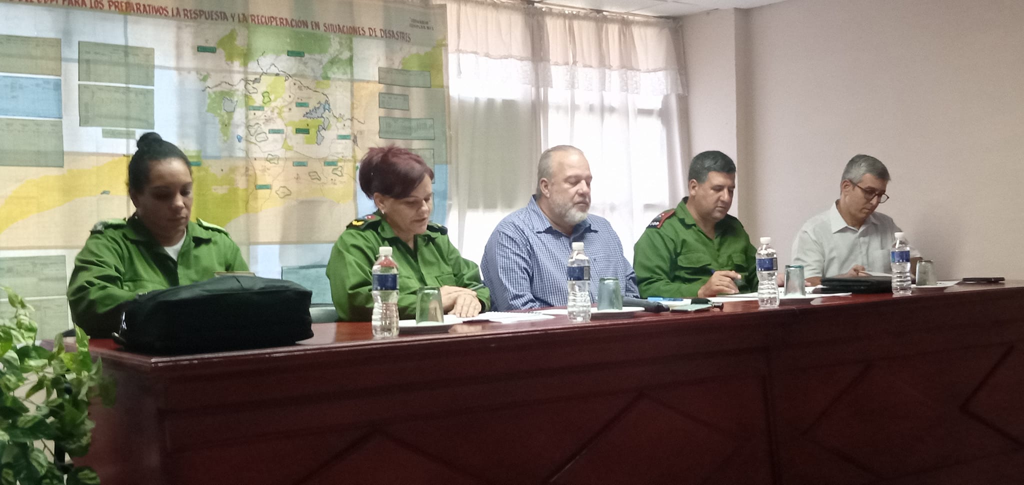 Primer Ministro de Cuba Manuel Marrero Cruz, de recorrido por el municipio de Sandino
