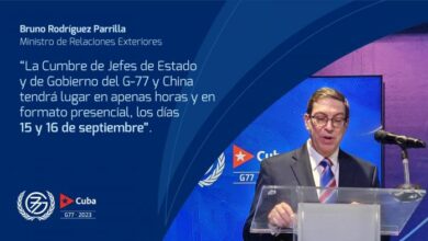 delegaciones del G77 Canciller cubano