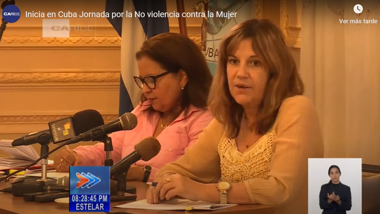 jornada no violencia contra las mujeres y las niñas cuba