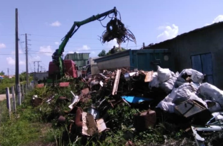 acero desde la UEB Materias Primas de Sandino