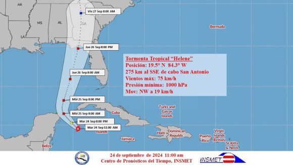tormenta tropical Helene