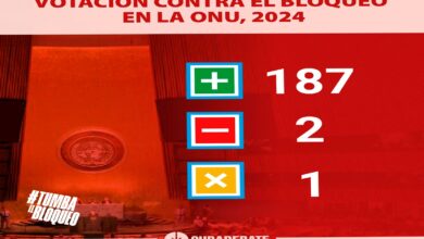 Victoria rotunda en la ONU: 187 votos a favor de Cuba votación bloqueo