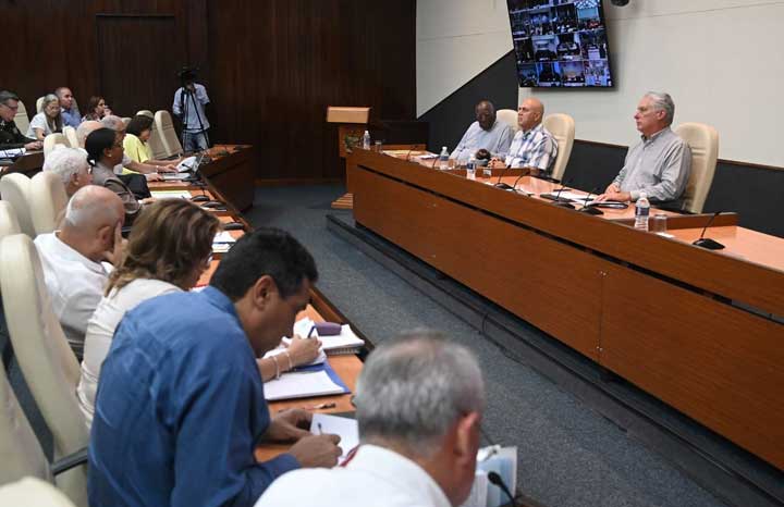Díaz-Canel medidas frente a tormenta tropical Rafael