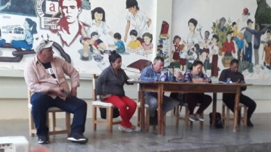 Sandino chequeos de las actividades por el Primero de Mayo