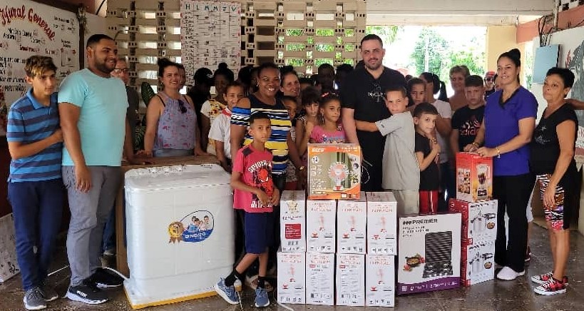 Milton Docampo Pérez mipyme Electrodomésticos Sandino donación