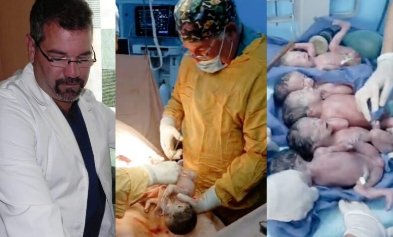 Alexis Ferrer Carmona parto quintillizos argelia