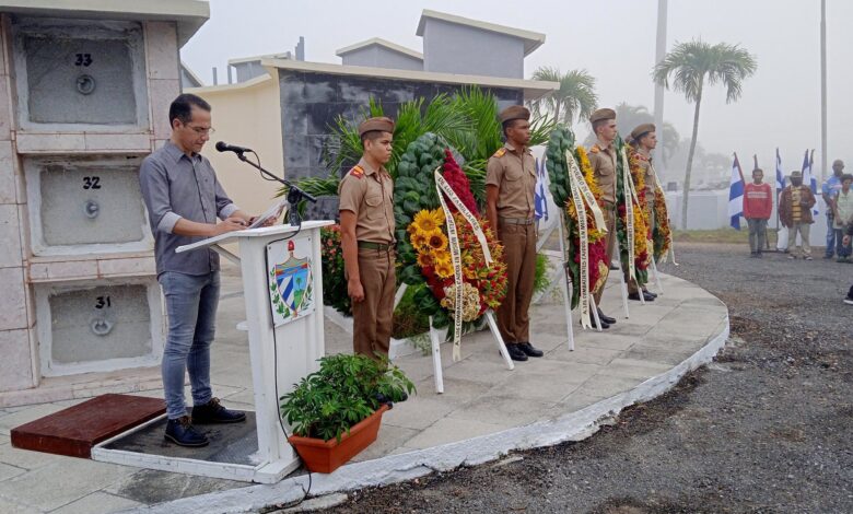 Sandinenses honran a combatientes caídos en tierras africanas