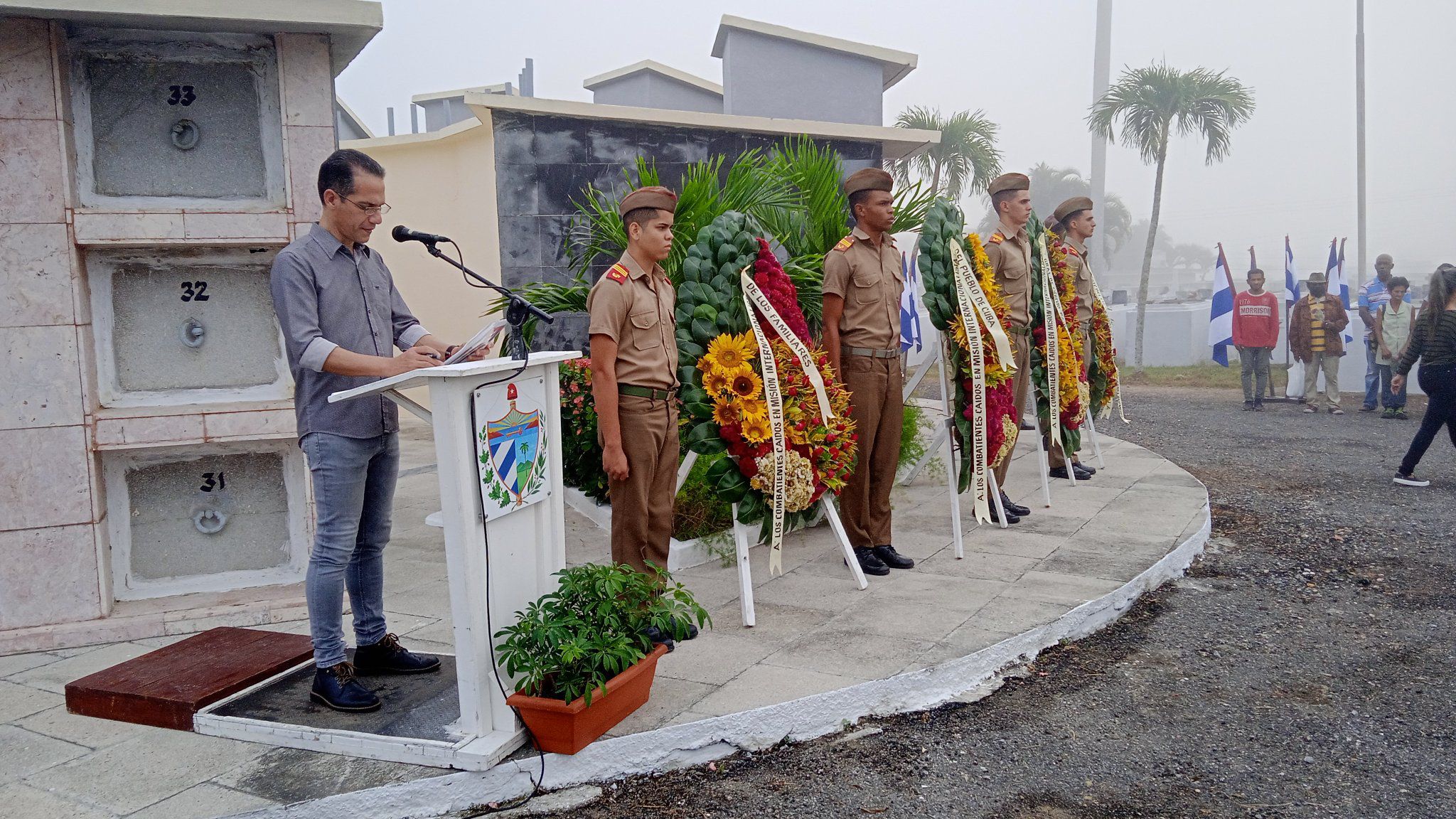Sandinenses honran a combatientes caídos en tierras africanas