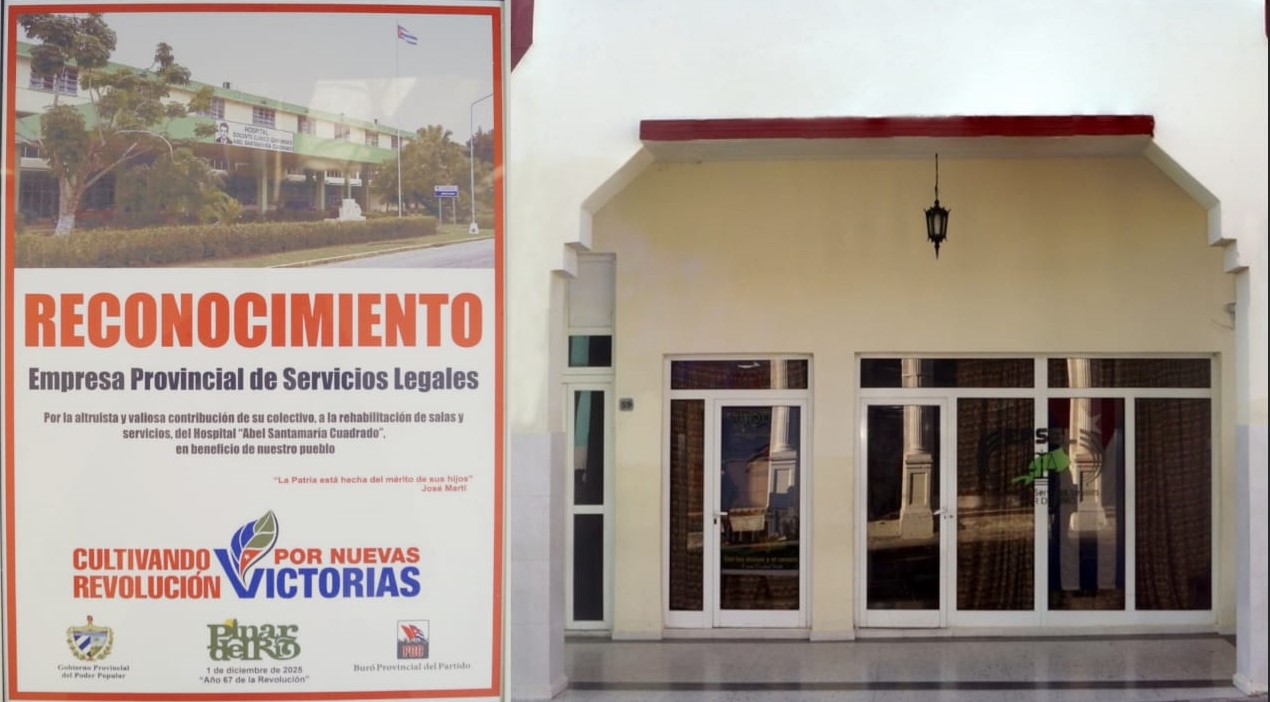 Empresa Provincial de Servicios Legales contribuye a reparación del Hospital Abel Santamaría