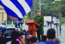 Al imperio que nos amenaza le decimos Cuba somos millones homenaje