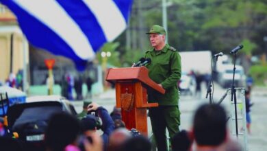 Al imperio que nos amenaza le decimos Cuba somos millones homenaje