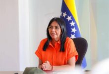 La vicepresidenta Ejecutiva de la República Bolivariana de Venezuela, Delcy Rodríguez,
