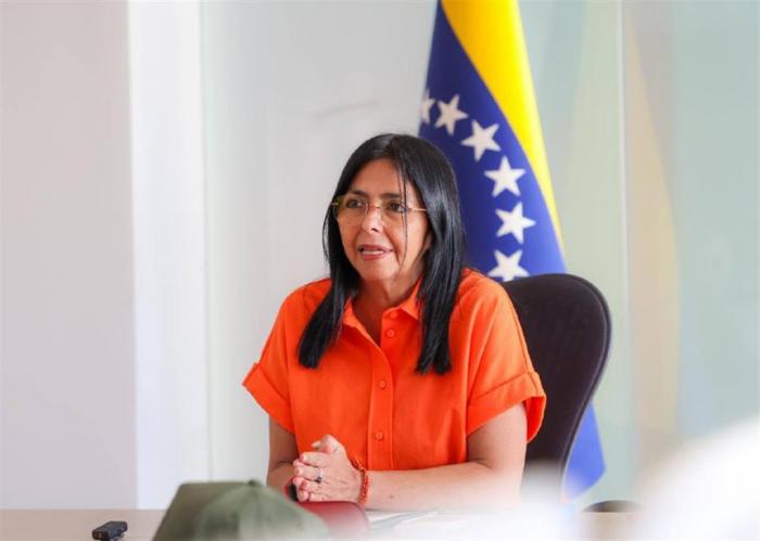 La vicepresidenta Ejecutiva de la República Bolivariana de Venezuela, Delcy Rodríguez,