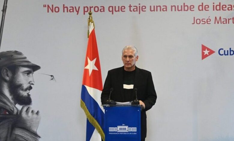 Presidente cubano Miguel Díaz-Canel realiza comparecencia especial