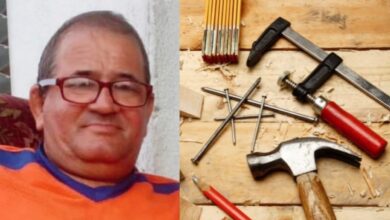 Carlos Pérez, en el Día del Carpintero